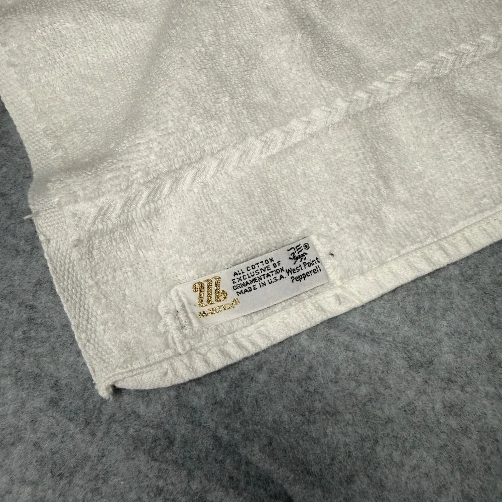 Vtg 1960's Hand Towel Daffodil Martex West Point Pepperell Cotton USA RARE 15x26